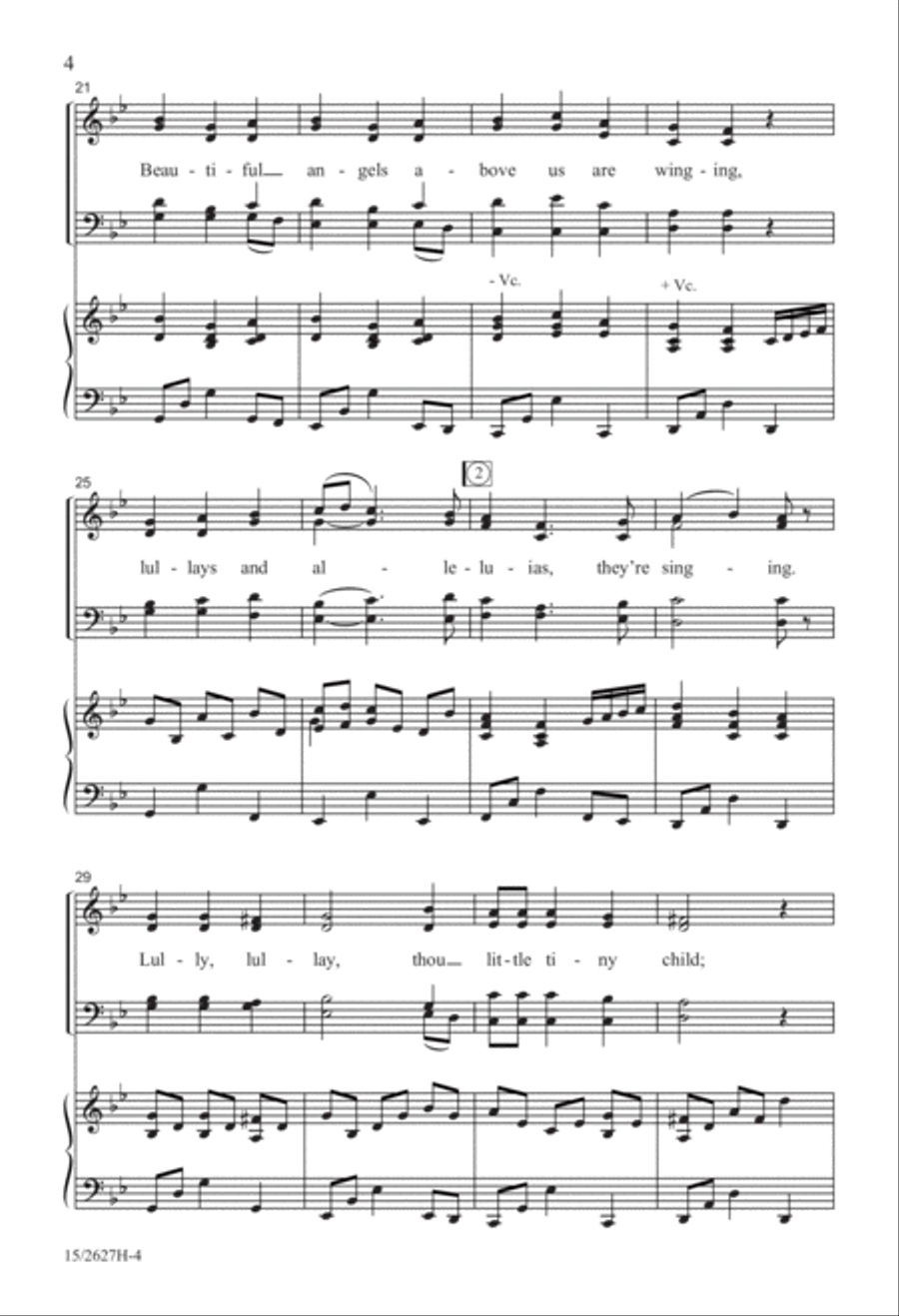 Lullay Alleluia 4-Part scores gallery preview page 5