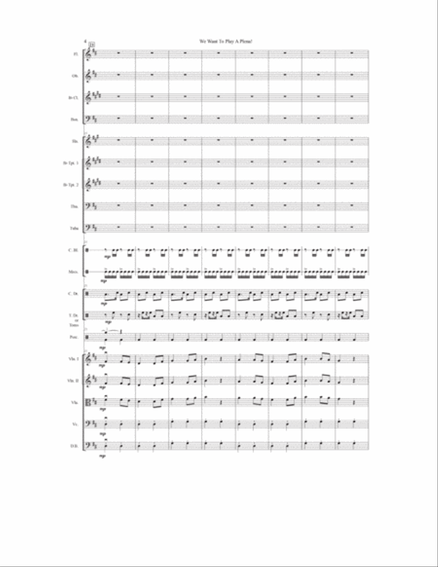 We Want To Play A Plena! Full Orchestra scores gallery preview page 5