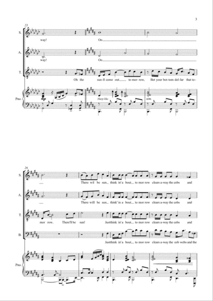 Tomorrow 4-Part scores gallery preview page 3