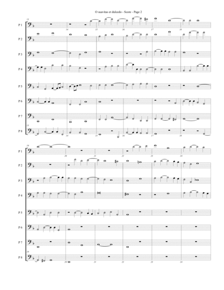 O suavitas et dulcedo for Trombone or Low Brass Octet image number null