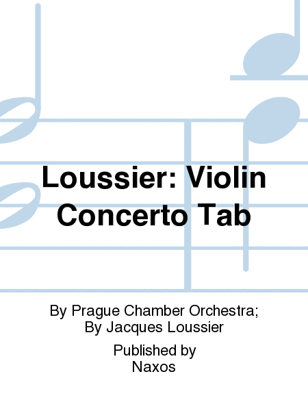 Loussier: Violin Concerto Tab