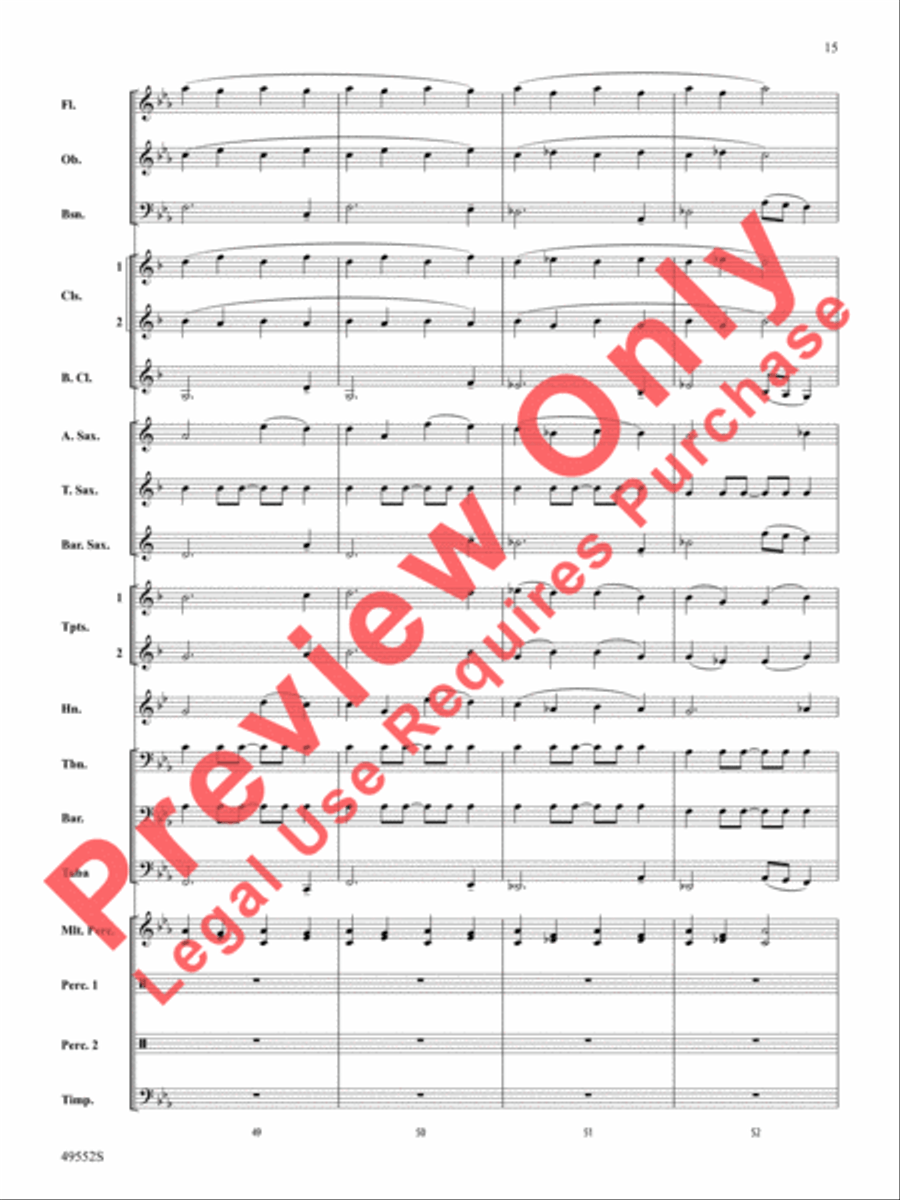 Dance of the Garden Gnomes Concert Band scores gallery preview page 16