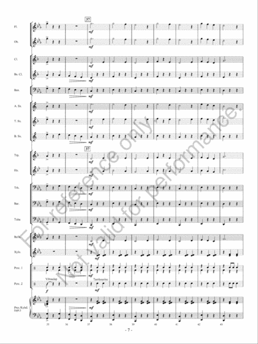 Waltz Of The Wraiths Concert Band scores gallery preview page 8