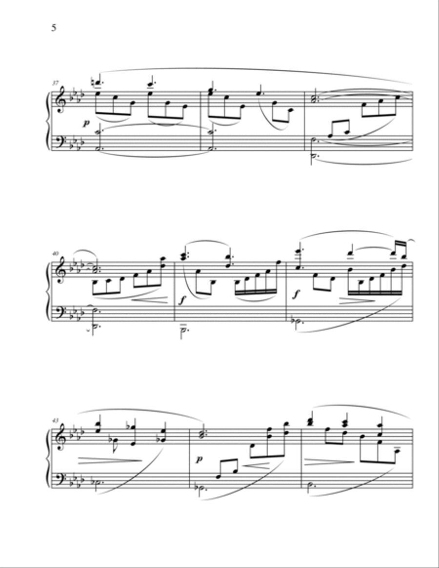 Three Waltzes Piano Solo scores gallery preview page 5