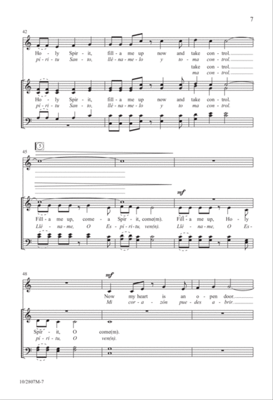 Fill-a Me Up! Fill-a Me Up! 4-Part scores gallery preview page 7