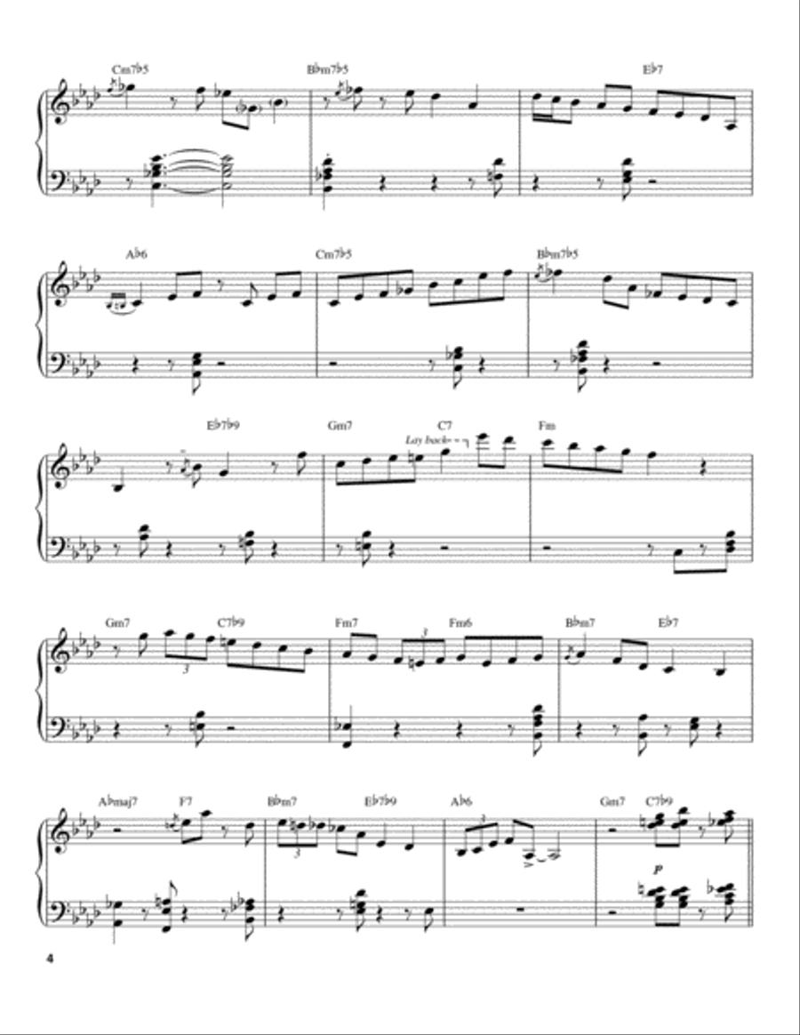 Lullaby Of Birdland Piano scores gallery preview page 4