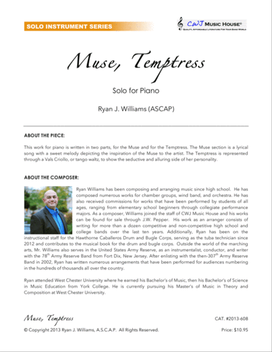 Muse, Temptress Muse, Temptress Piano Solo scores gallery preview page 3