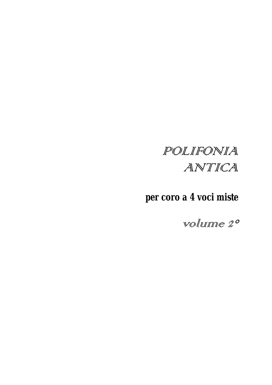 MASTERPIECES OF RENAISSANCE POLYPHONY - VOLUME 2- Read inside the track list - Pages 30 - Score Only 4-Part scores gallery preview page 1