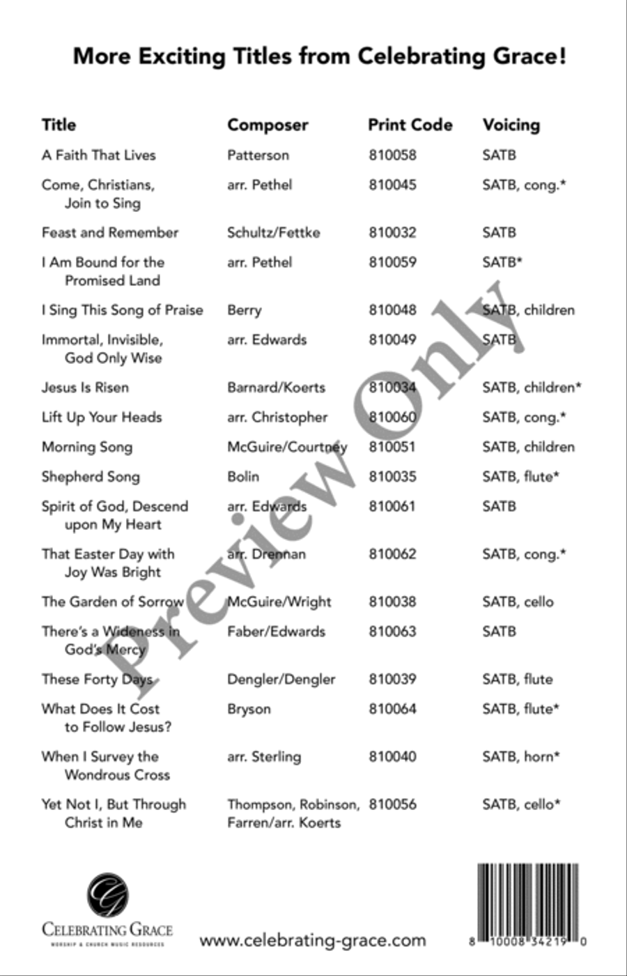 What Does It Cost to Follow Jesus? SA scores gallery preview page 11