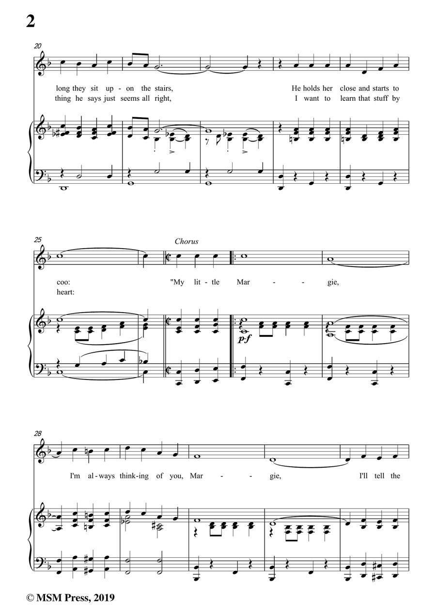 Con Conrad;J. Russel Robinson-Margie,in F Major,for Voice and Piano Piano, Vocal scores gallery preview page 4