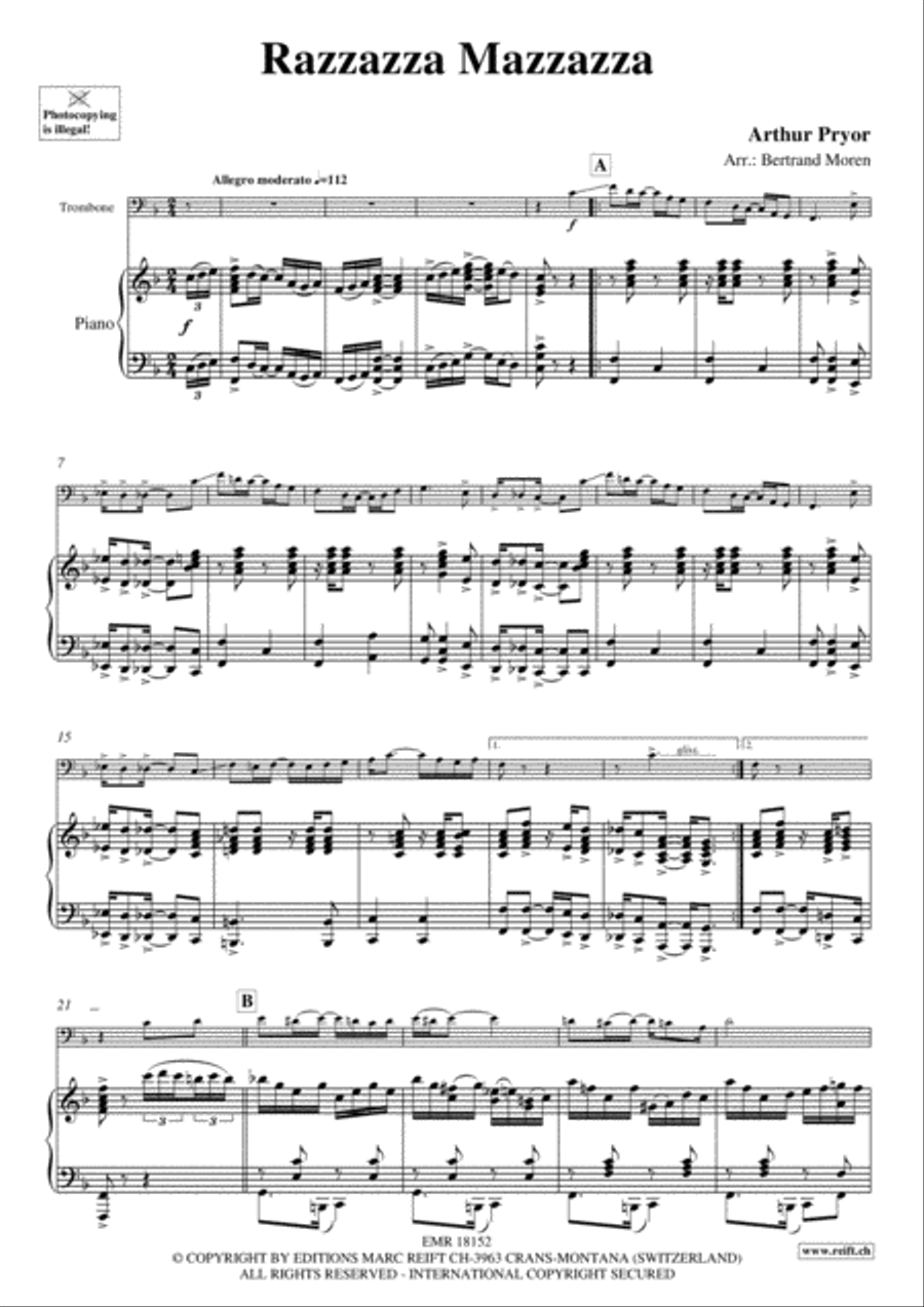 Razzazza Mazzazza Piano Accompaniment scores gallery preview page 3