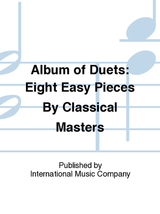 Book cover for Eight Easy Pieces By Classical Masters