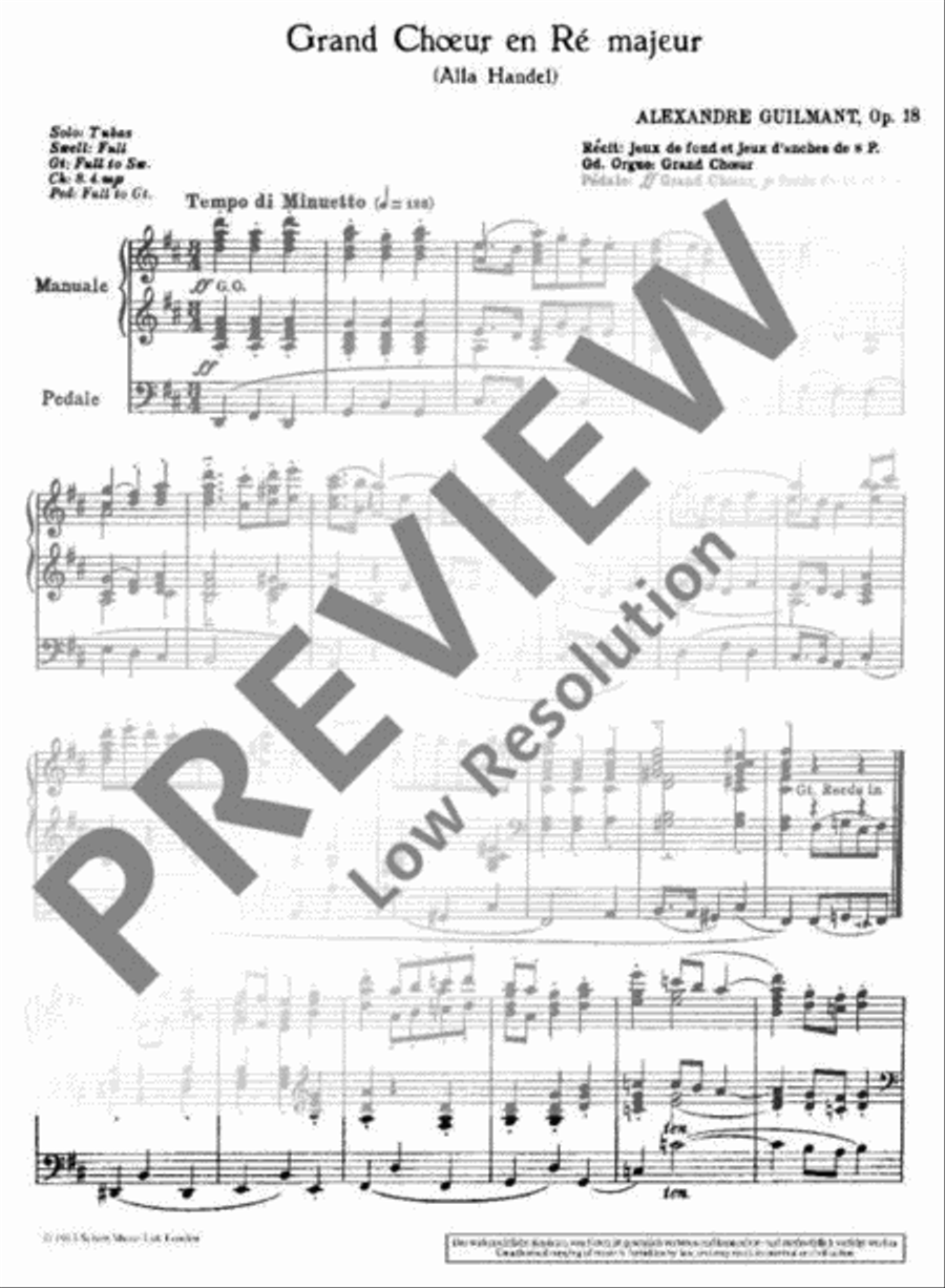 Grand Choeur in D Organ scores gallery preview page 4