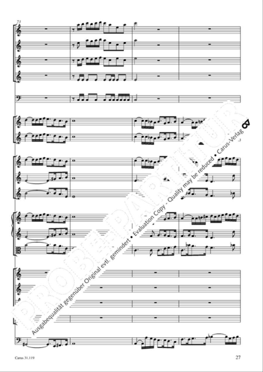 Praise the Lord, O Jerusalem (Preise, Jerusalem, den Herrn) 4-Part scores gallery preview page 28