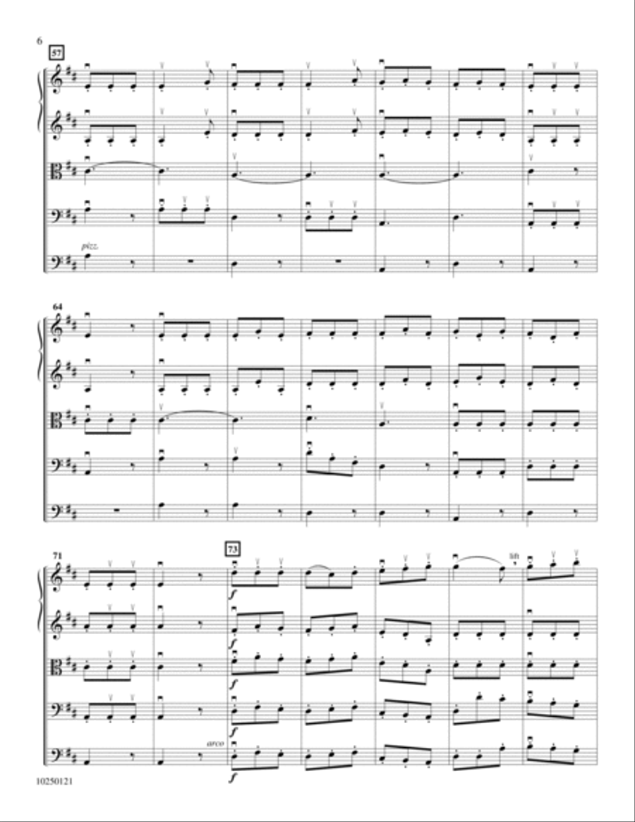 Divertimento No. 2 in D, Finale, K. 131 Orchestra scores gallery preview page 5