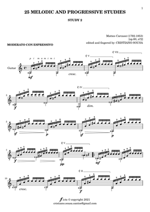STUDY nº 2 op. 60 [ by Matteo Carcassi ]: guitar solo