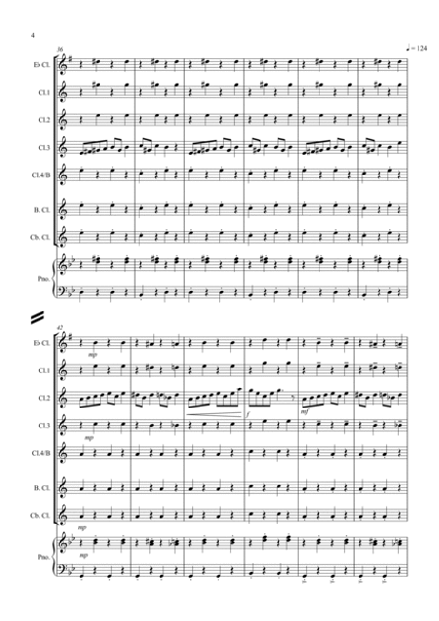 In the Hall of the Mountain King for Clarinet Choir Clarinet Choir scores gallery preview page 4