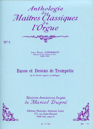 Book cover for Basse Et Dessus De Trompette (maitres Classiques No.9) (orga