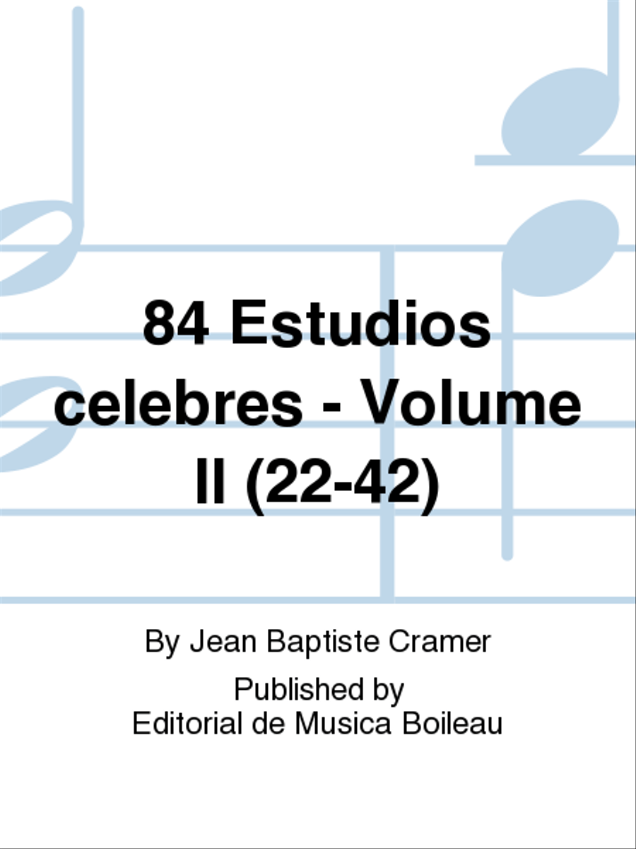 84 Estudios celebres - Volume II (22-42) Piano Solo scores gallery preview page 1