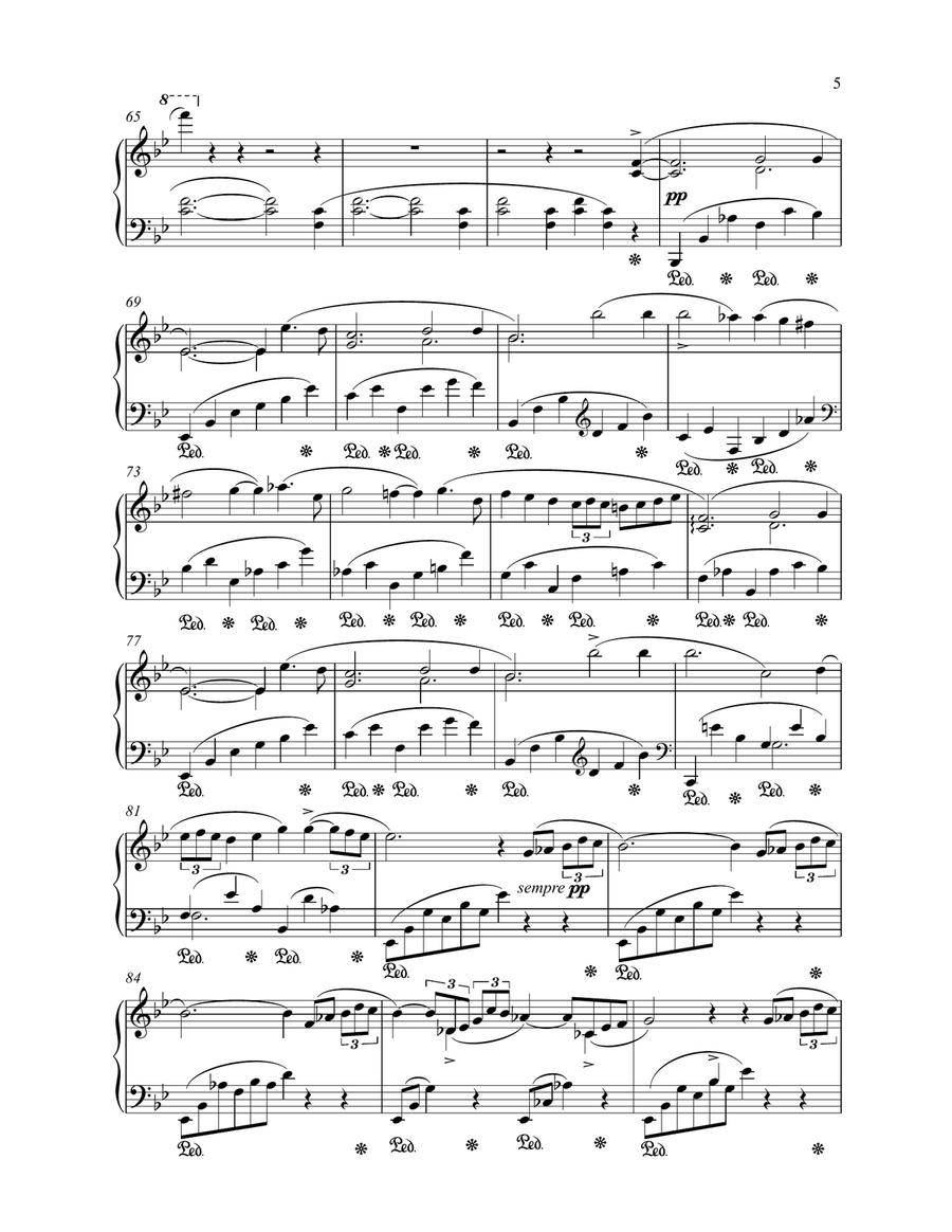 Chopin - Ballade No. 1 in G Minor, Op. 23(Piano) Piano Solo scores gallery preview page 5