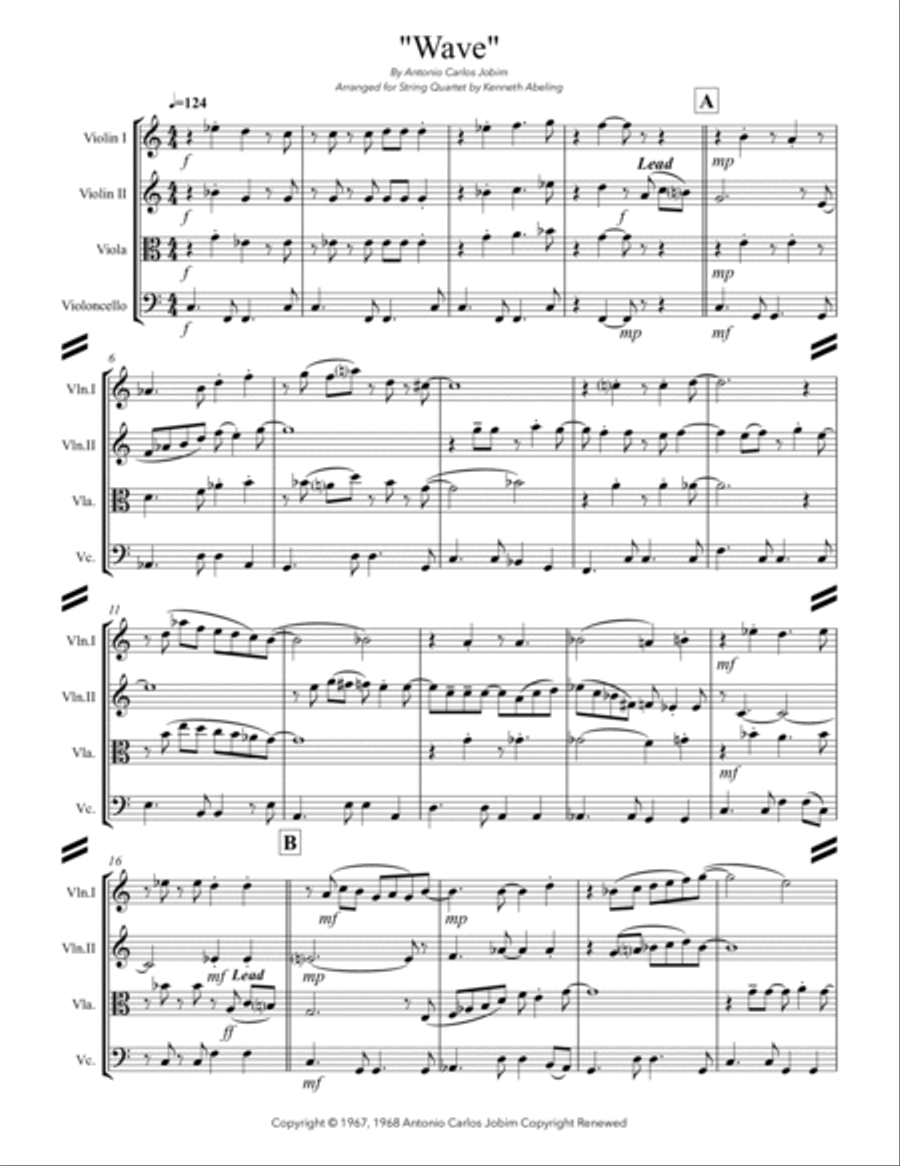 Wave String Quartet scores gallery preview page 2