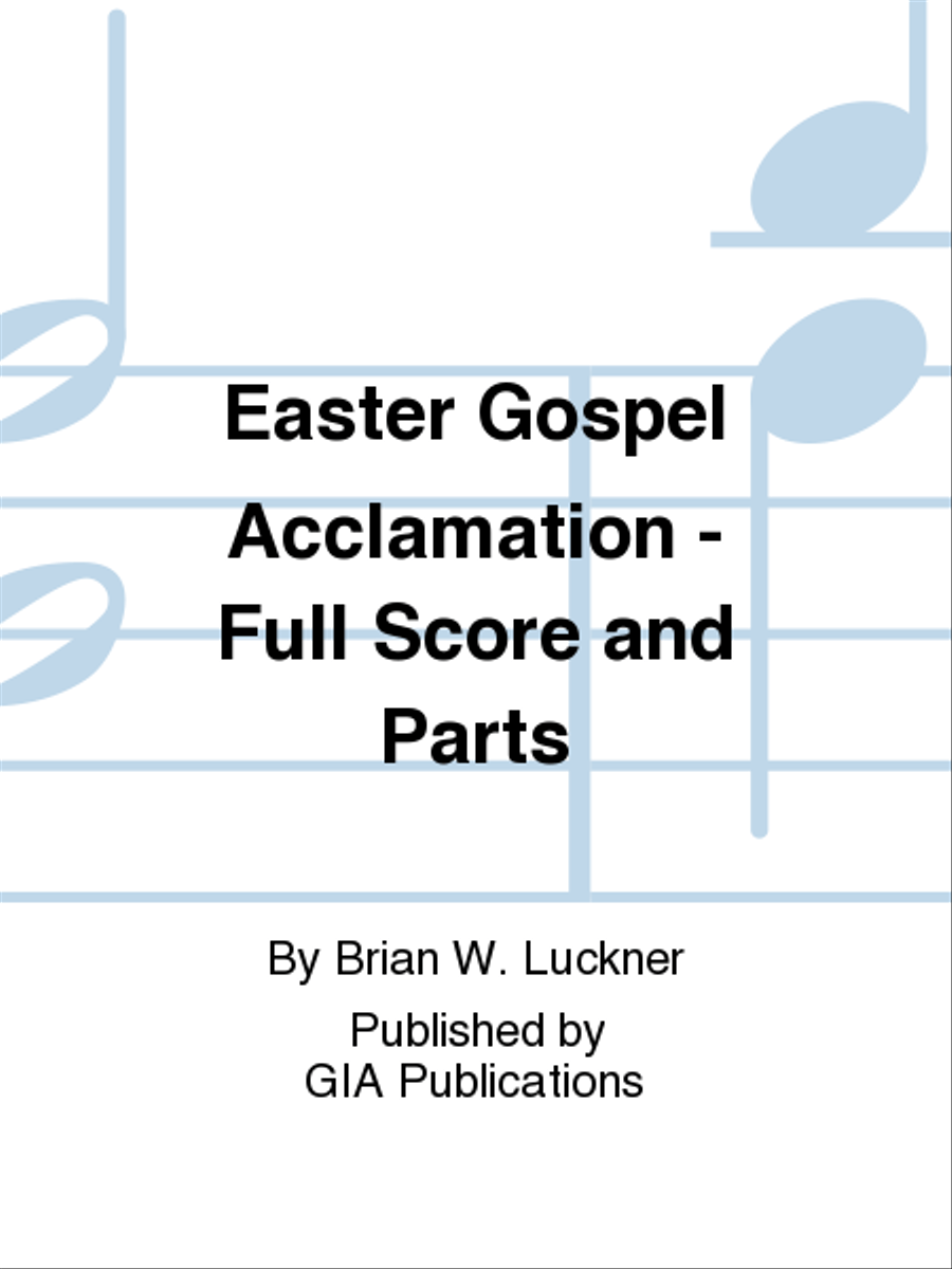 Easter Gospel Acclamation - Full Score and Parts