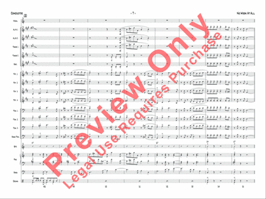 No Moon at All Jazz Ensemble scores gallery preview page 23