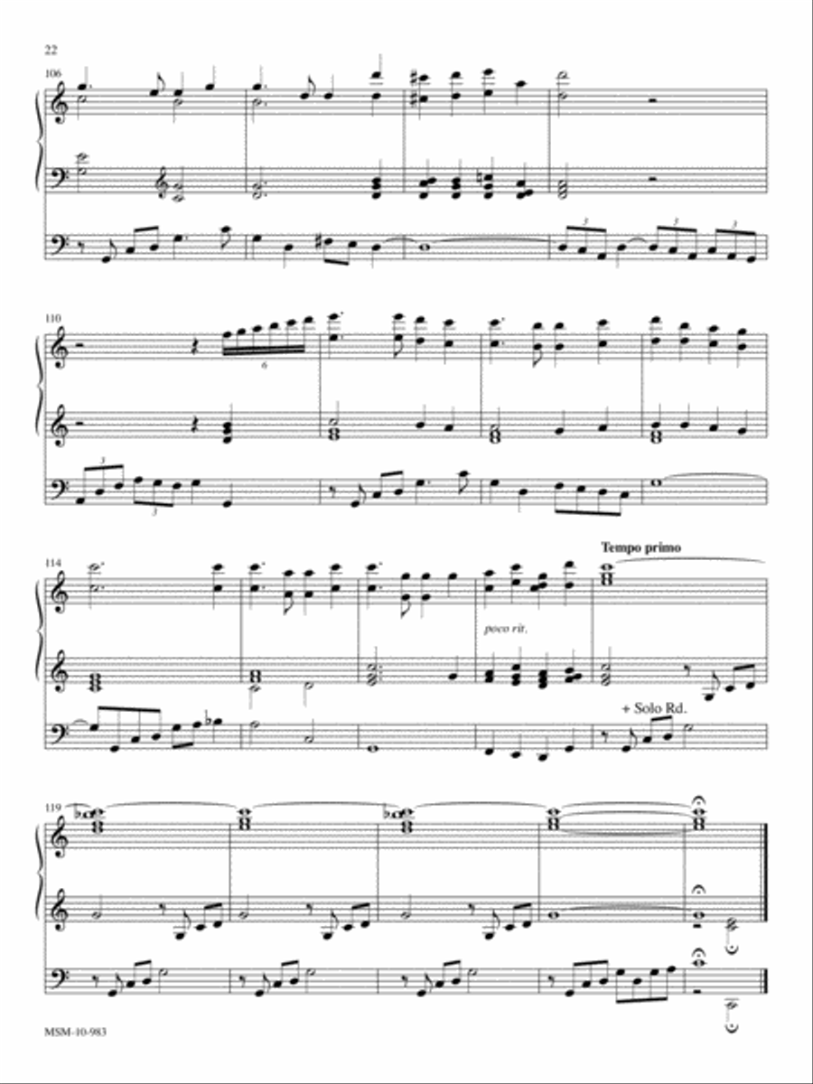 America the Beautiful Five Patriotic Pieces for Organ Organ Solo scores gallery preview page 9