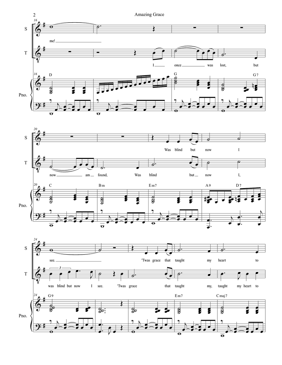Amazing Grace (with 