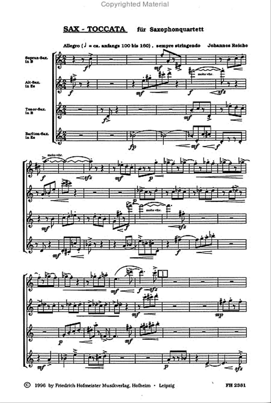 Sax-Toccata Saxophone scores gallery preview page 2