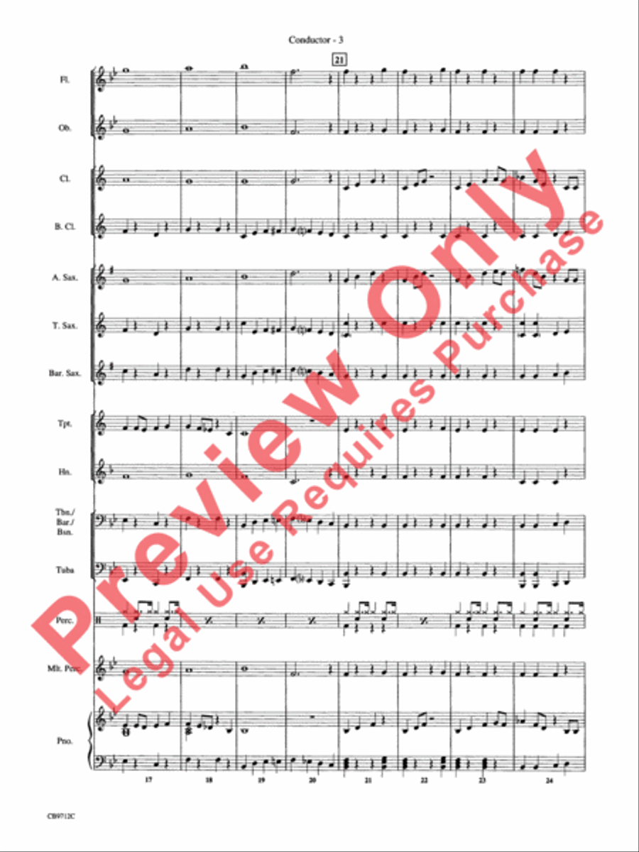 (We're Gonna) Rock Around the Clock Concert Band scores gallery preview page 6