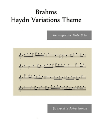 Haydn Variations Theme - Flute Solo