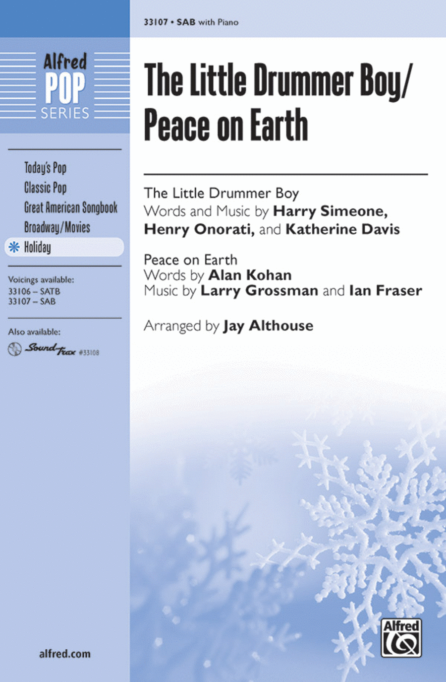 The Little Drummer Boy / Peace on Earth 3-Part scores gallery preview page 1