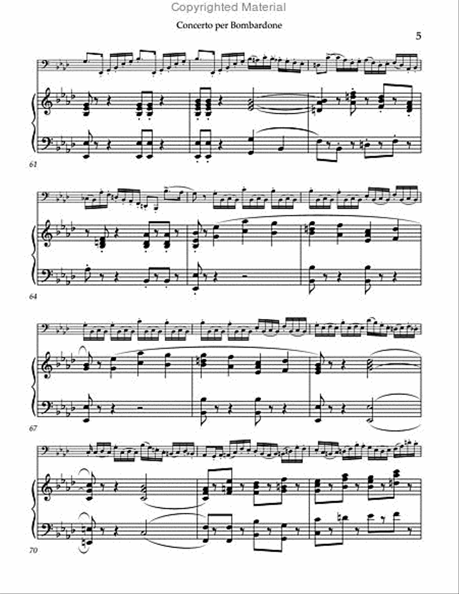 Concerto per Bombardone Concerto per Bombardone Tuba scores gallery preview page 6