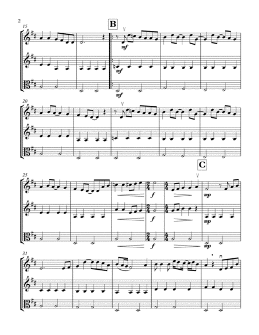 Hey Jude String Trio scores gallery preview page 3