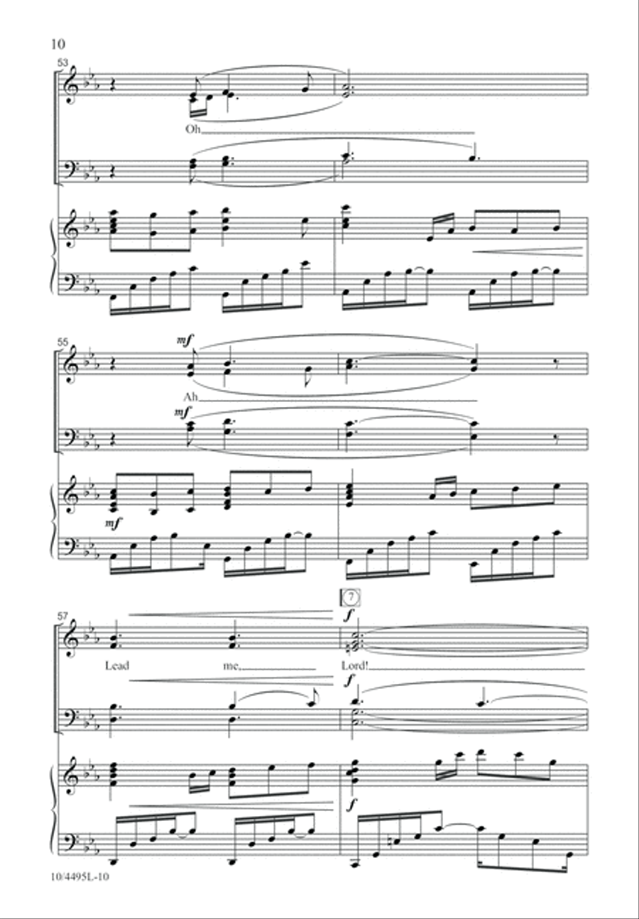 Lead Me, Lord 4-Part scores gallery preview page 11