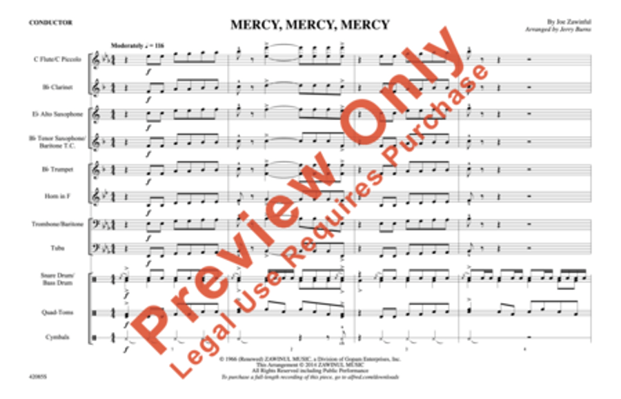 Mercy, Mercy, Mercy Marching Band scores gallery preview page 2