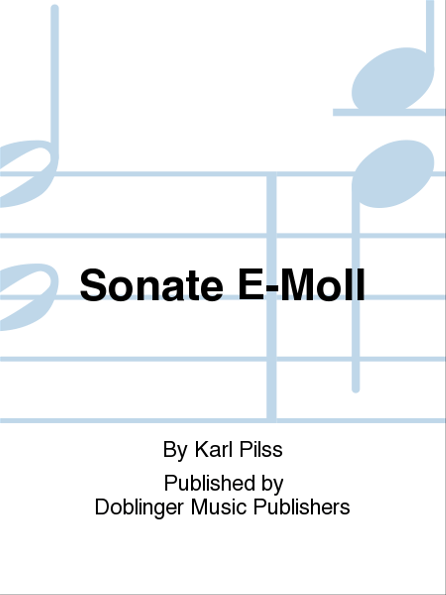 Sonate e-moll Piano scores gallery preview page 1