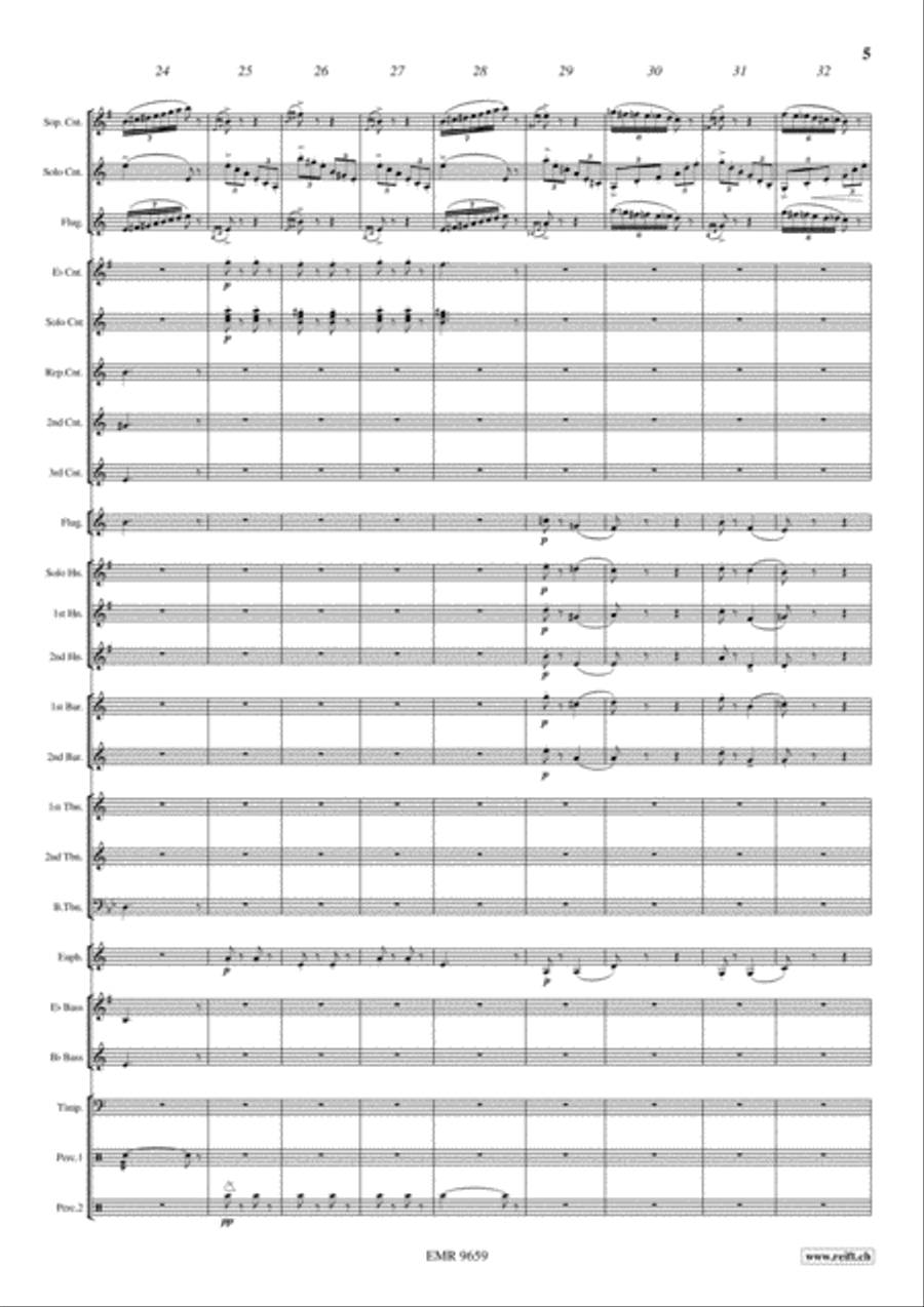 Caprice No. 24 Brass Trio scores gallery preview page 5