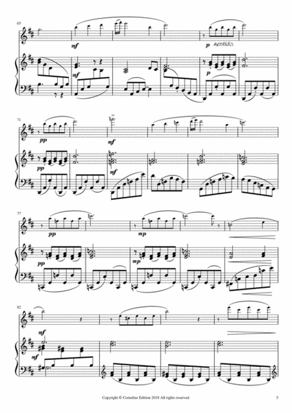 Manuel de Falla Serenata Andaluza Flute and Piano image number null