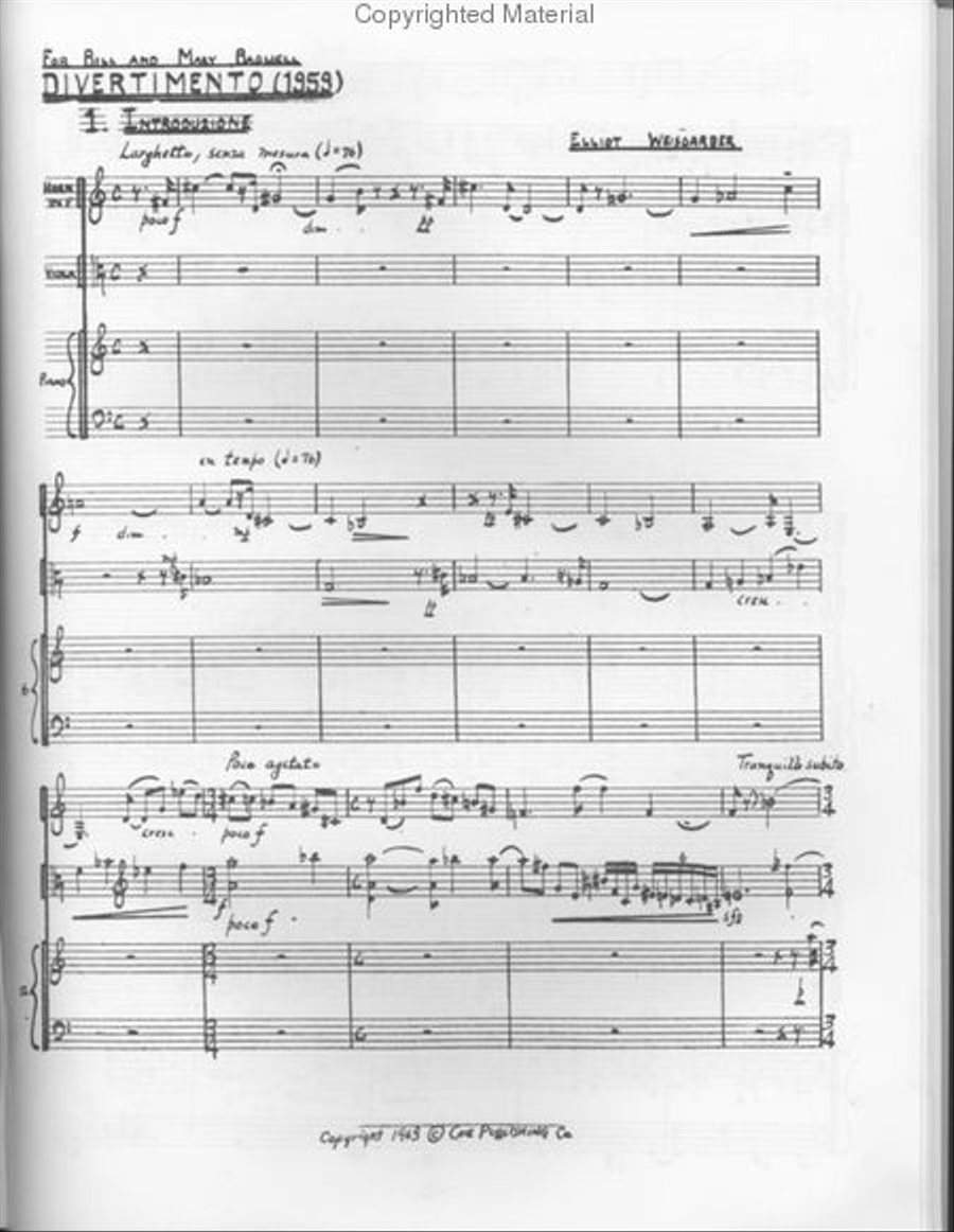 Divertimento Horn scores gallery preview page 2
