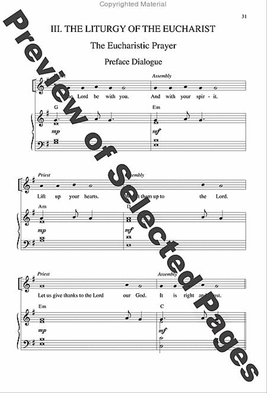 Jubilation Mass - Choral / Accompaniment edition 4-Part scores gallery preview page 18