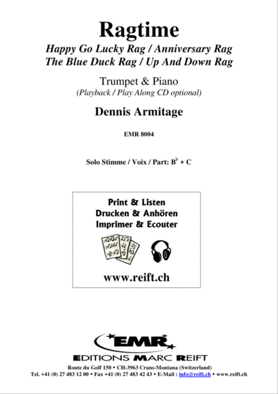 Ragtime Trumpet Solo scores gallery preview page 2