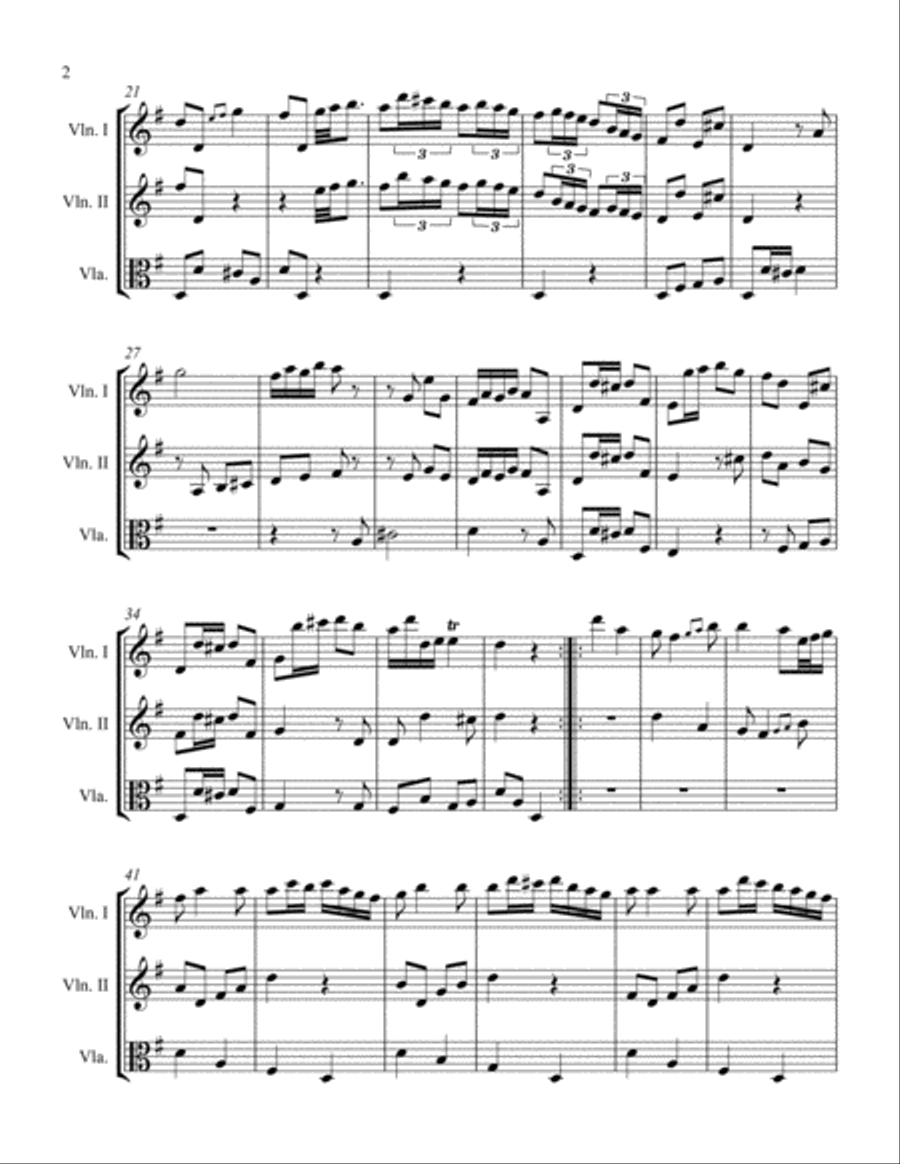 Allegro molto String Trio scores gallery preview page 2