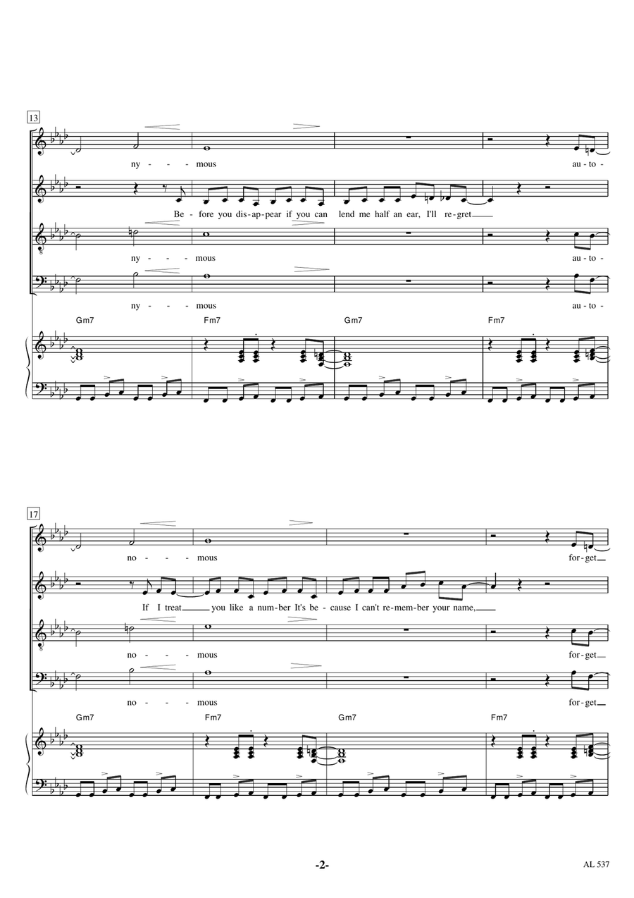 Fly Too High Divisi scores gallery preview page 2