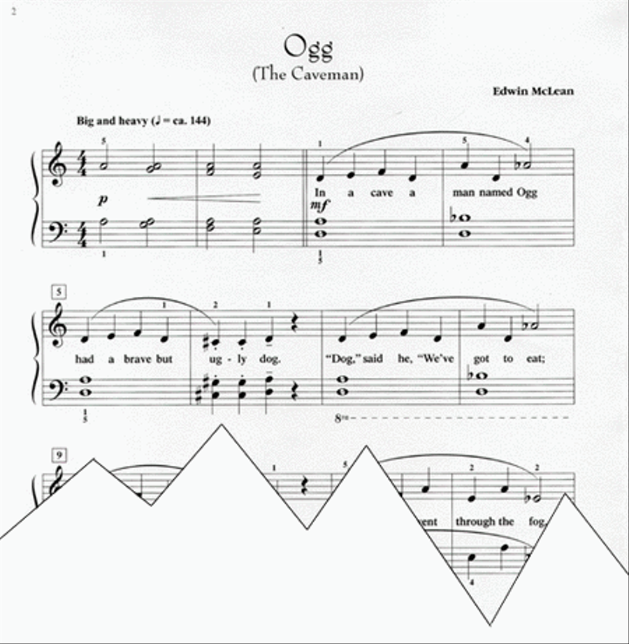 Ogg (The Caveman) Ogg (The Caveman) Easy Piano scores gallery preview page 3