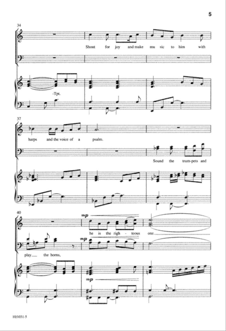 Sing to the Lord a New Song 4-Part scores gallery preview page 5