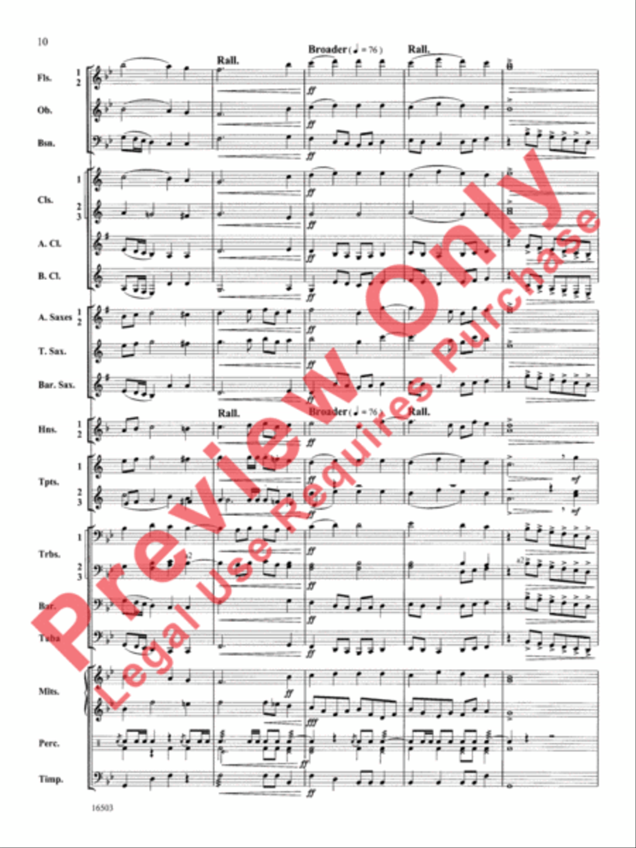 A Winter's Carol Concert Band scores gallery preview page 11