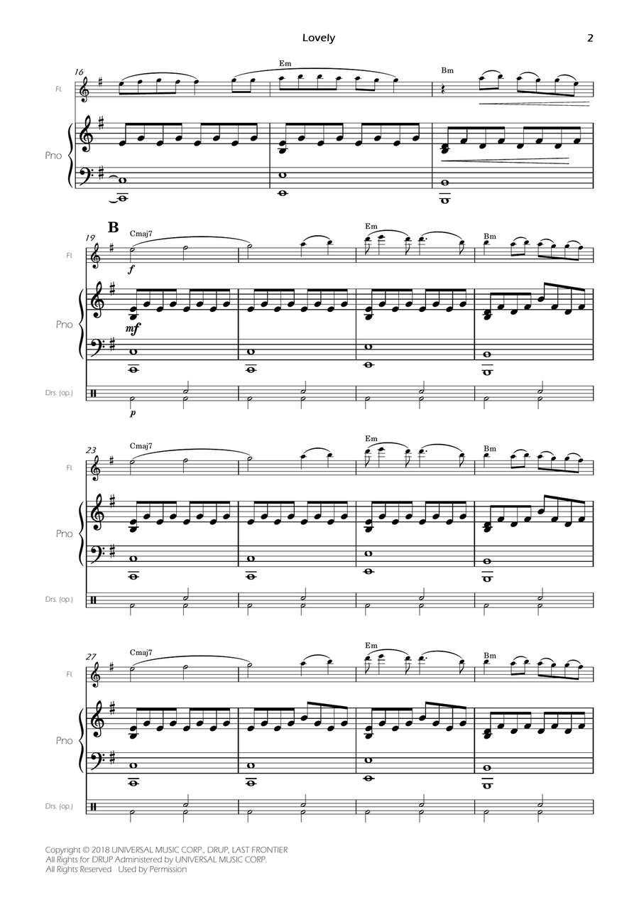 Lovely Flute scores gallery preview page 4