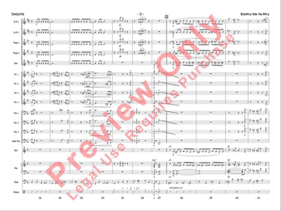 Scrapple from the Apple Jazz Ensemble scores gallery preview page 15